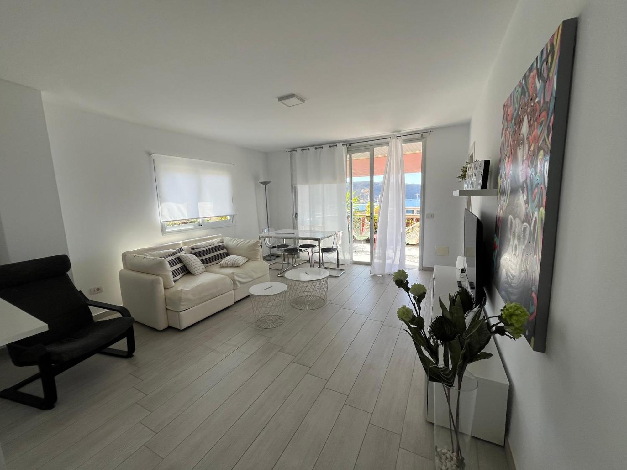 Ferienwohnung The White Heart House - Attic Sea View Los Cristianos  Exterior foto